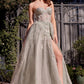 Andrea & Leo A1381 Tulle Daisy Asymmetric A-Line Gown