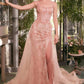 CLEARANCE - Andrea & Leo A1382 Dress Tulle Daisy Overskirt Gown (Size 6)