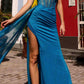 Nox Anabel A1384 Long Corset Boned Bodice V-Neck Fitted Gown
