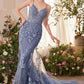 Andrea & Leo A1421 Dress Foliage Beaded Lace Mermaid Gown