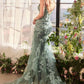 Andrea & Leo A1421 Dress Foliage Beaded Lace Mermaid Gown
