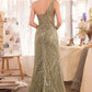 Andrea & Leo A1435 Dress One Shoulder Beaded Evening Gown
