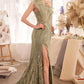 Andrea & Leo A1435 Dress One Shoulder Beaded Evening Gown