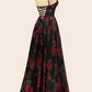 Andrea & Leo A1465 Dress Rose Print Organza Gown