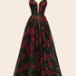 Andrea & Leo A1465 Dress Rose Print Organza Gown
