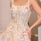 Andrea & Leo A1480 Long A-Line Floral Embroidered Straps Tulle Gown
