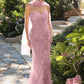 Andrea & Leo A1484 Fitted Gown Strapless Sweetheart Embroidered Floral Motif