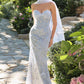 Andrea & Leo A1484 Fitted Gown Strapless Sweetheart Embroidered Floral Motif