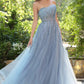 Andrea & Leo A1491 Boned Asymmetrical Sequin Bodice A-Line Formal Dress