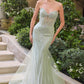 Andrea & Leo A1492 Starburst Beaded Pattern Fitted Mermaid Gown