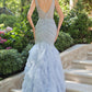 Andrea & Leo A1493 Showstopping Mermaid Gown Ruffle Tiered Tulle Skirt