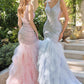 Andrea & Leo A1493 Showstopping Mermaid Gown Ruffle Tiered Tulle Skirt