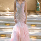 Andrea & Leo A1493 Showstopping Mermaid Gown Ruffle Tiered Tulle Skirt