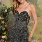 Andrea & Leo A1494 Strapless Sweetheart Fitted Formal Gown