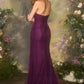 Andrea & Leo A1497 Strapless Floor Length Lace Overlay Formal Gown