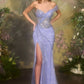 Andrea & Leo A1498 Off the Shoulder Sweetheart Neck Fitted Gown