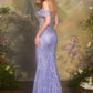 Andrea & Leo A1498 Off the Shoulder Sweetheart Neck Fitted Gown
