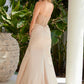 Nox Anabel A1596 Strapless Beaded Dress with Slit