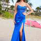 Nox Anabel A1596 Strapless Beaded Dress with Slit