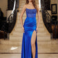 Nox Anabel A1596 Strapless Beaded Dress with Slit