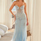 Nox Anabel A1713 Sweetheart Neckline Fully Beaded Strapless Dress