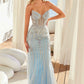 Nox Anabel A1713 Sweetheart Neckline Fully Beaded Strapless Dress