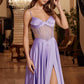 Nox Anabel A1738 Long A-Line Strapless Boned Corset Prom Dress