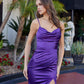 Nox Anabel A1742 Fitted Stretch Satin Evening Prom Gown