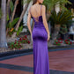 Nox Anabel A1742 Fitted Stretch Satin Evening Prom Gown