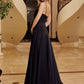 Nox Anabel A1744 Elegant Stretch Satin A-Line Evening Dress