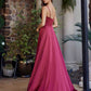 Nox Anabel A1744 Elegant Stretch Satin A-Line Evening Dress