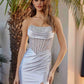 Nox Anabel A1745 Fitted Stretch Satin Dress