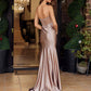 Nox Anabel A1750 Fitted Stretch Satin Formal Evening Prom Gown