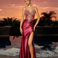 Nox Anabel A1750 Fitted Stretch Satin Formal Evening Prom Gown