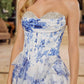 Nox Anabel A1752 Flowy Strapless A-Line Ruffled Layered Chiffon Prom Gown