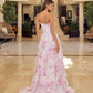 Nox Anabel A1752 Flowy Strapless A-Line Ruffled Layered Chiffon Prom Gown