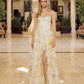 Nox Anabel A1752 Flowy Strapless A-Line Ruffled Layered Chiffon Prom Gown
