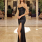 Nox Anabel A1753 Fitted Stretch Satin Strapless Prom Gown