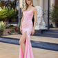 Nox Anabel A1753 Fitted Stretch Satin Strapless Prom Gown