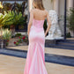 Nox Anabel A1753 Fitted Stretch Satin Strapless Prom Gown