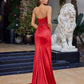 Nox Anabel A1753 Fitted Stretch Satin Strapless Prom Gown