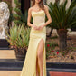 Nox Anabel A1753 Fitted Stretch Satin Strapless Prom Gown