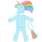 Sky Blue Unicorn Costume
