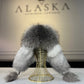 Genuine Silver Fox Fur Genuine Leather Hat