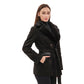 Genuine Mink Fur Eco Suede Jacket