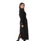 Madeline Cashmere Wool Blend Overcoat in Black