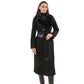 Genuine  Mink Fur Eco Suede Coat