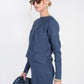 Sweater Rib Top- Moonbeam