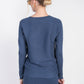 Sweater Rib Top- Moonbeam