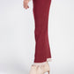 Scalloped Knit Skirt- Bordeaux
